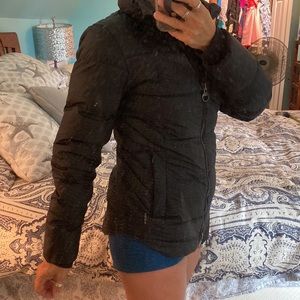 Athleta black down puffer jacket